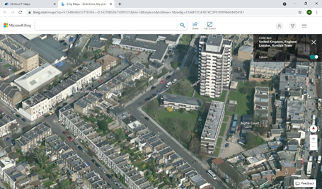 Bing Maps Screenshot